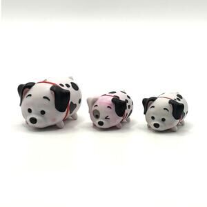 Disney Tsum Tsum Lot of 3 Dogs from 101 Dalmatians, Large and Medium